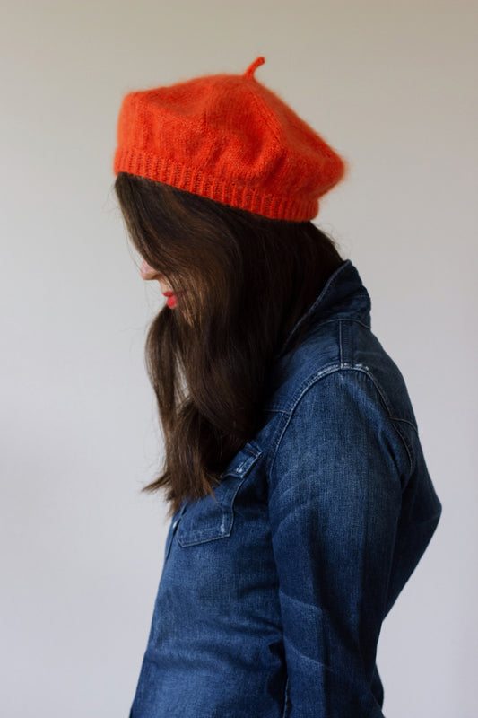 Beret Agatha - Strickanleitung Baskenmütze