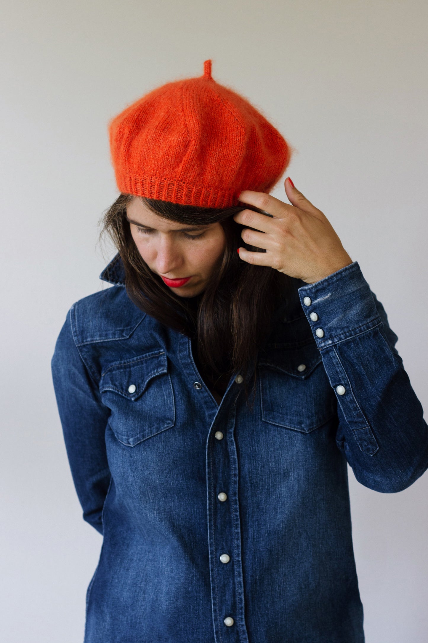 Beret Agatha - Strickanleitung Baskenmütze