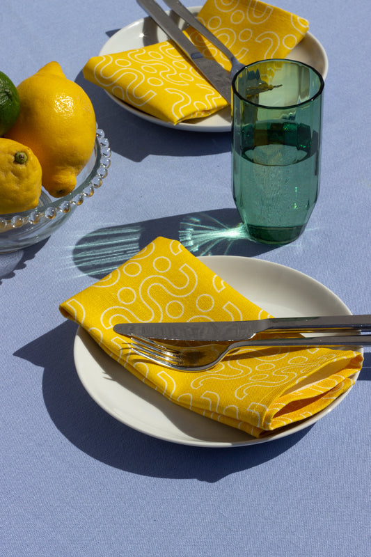 Margot & Me | Home Collection 2020 | Leinen-Serviette Tilda, sonnengelb