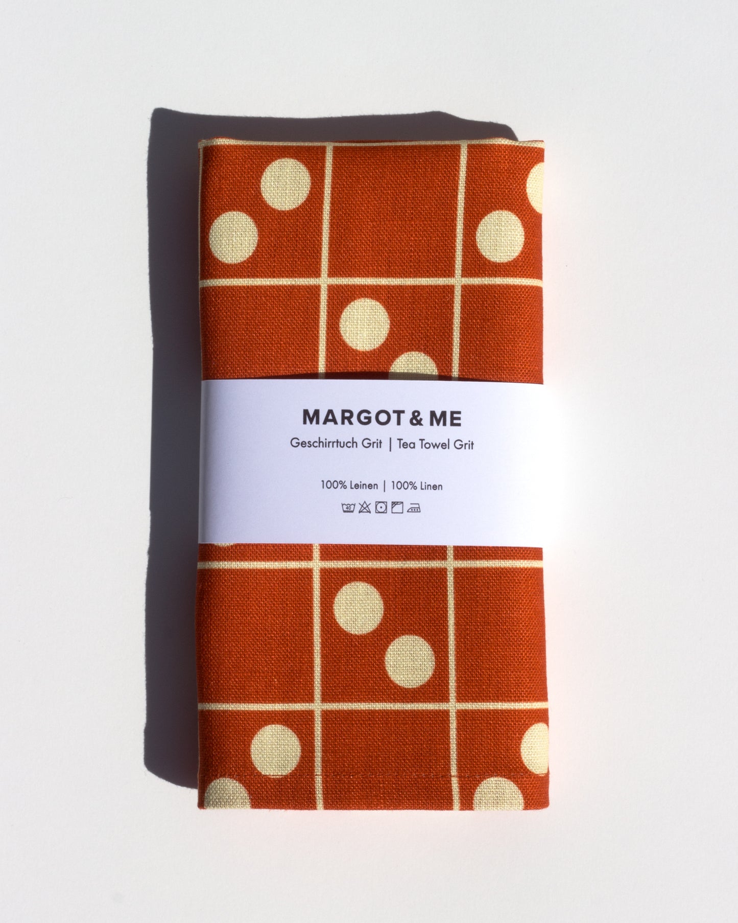 Margot & Me | Home Collection 2020 | Leinen-Geschirrtuch Grit, rostrot