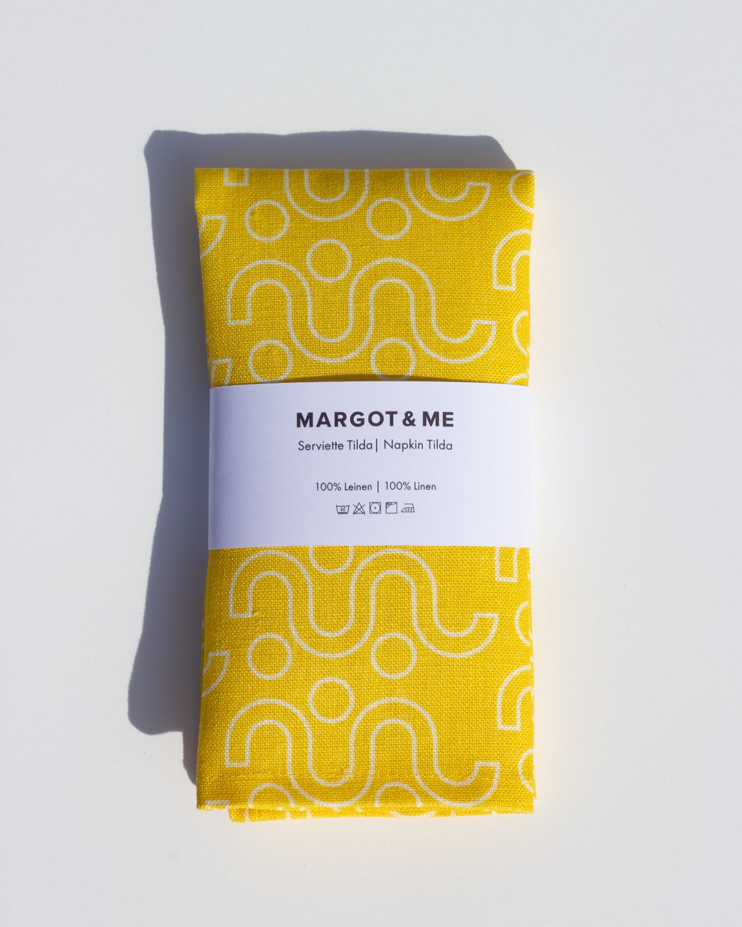 Margot & Me | Home Collection 2020 | Leinen-Serviette Tilda, sonnengelb