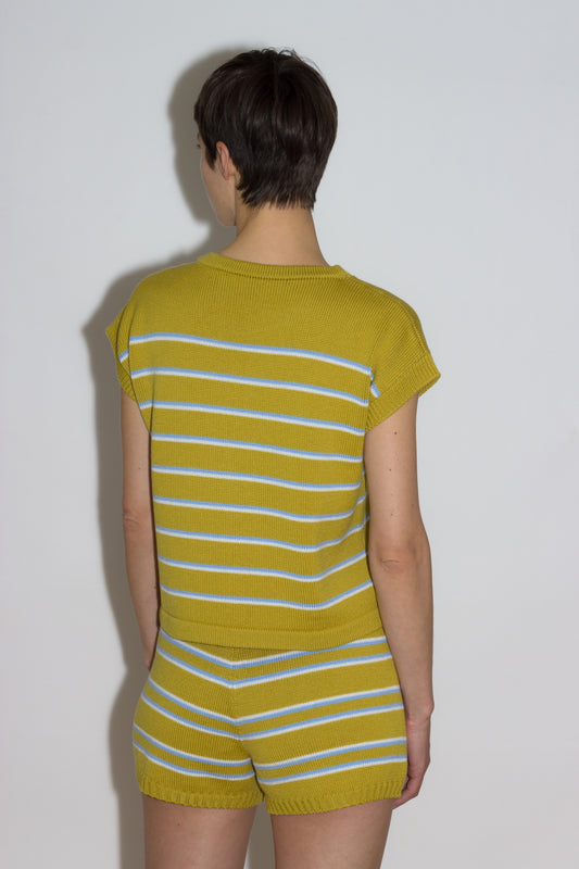 Kelly – Strick-Shorts – Lime