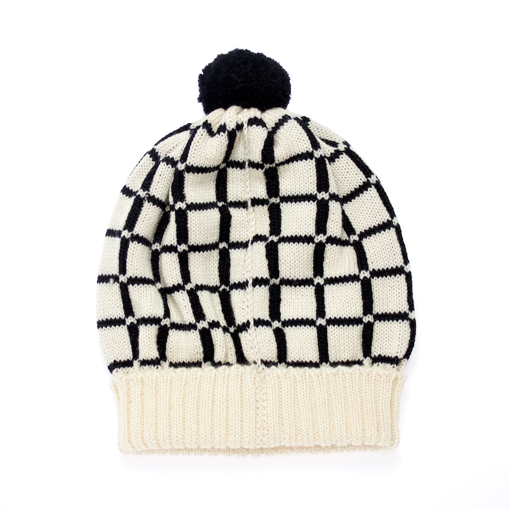 MARGOT & ME - Strickmütze Lucy weiß - Rückseite