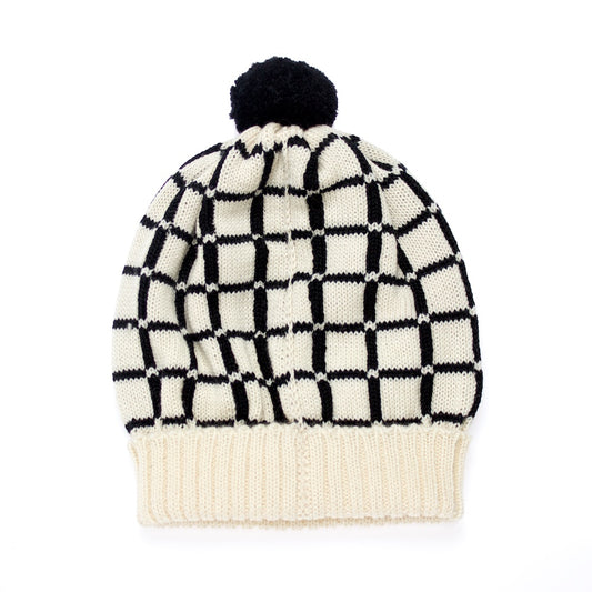 MARGOT & ME - Strickmütze Lucy weiß - Rückseite