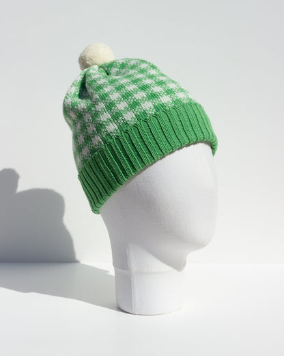 Strickmütze Vichy - Grün
