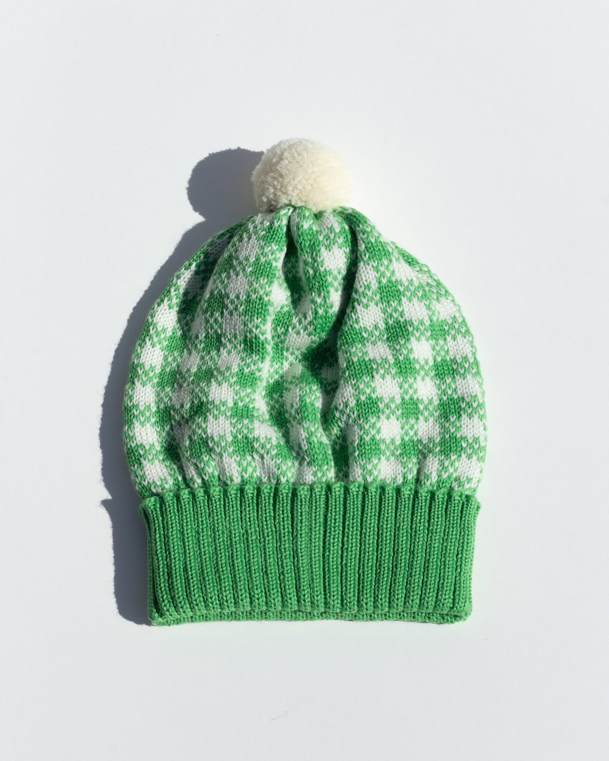 Strickmütze Vichy - Grün