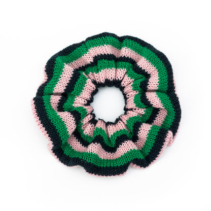 MARGOT & ME | Sommer-Accessoires - Scrunchie Evergreen - Bunt gestreiftes Zopfband