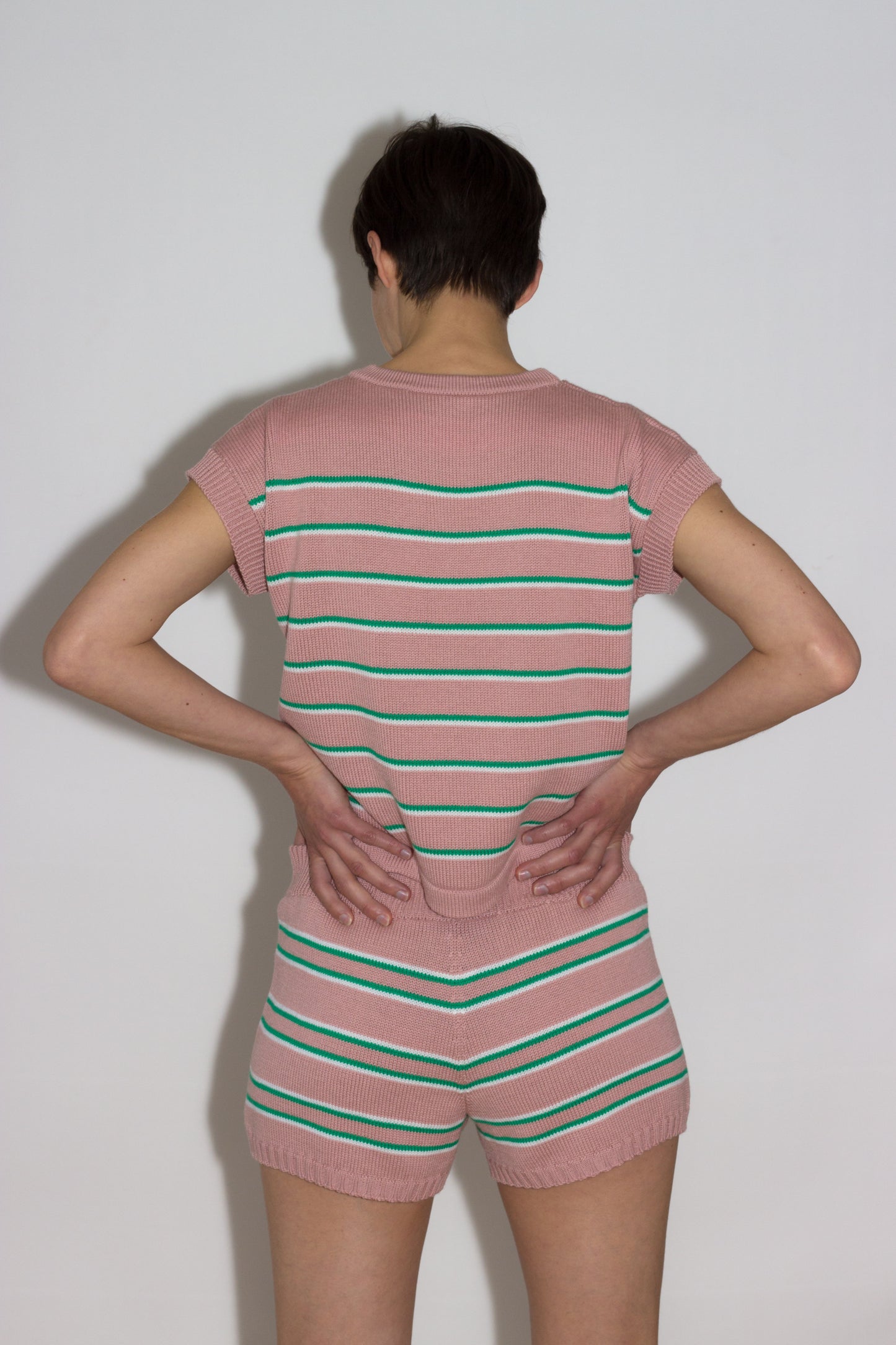 Kelly – Knitted Shorts – Light Pink