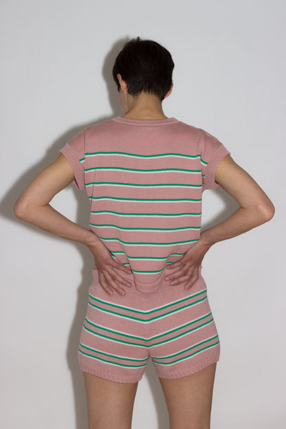 Kelly – Knitted Shorts – Light Pink