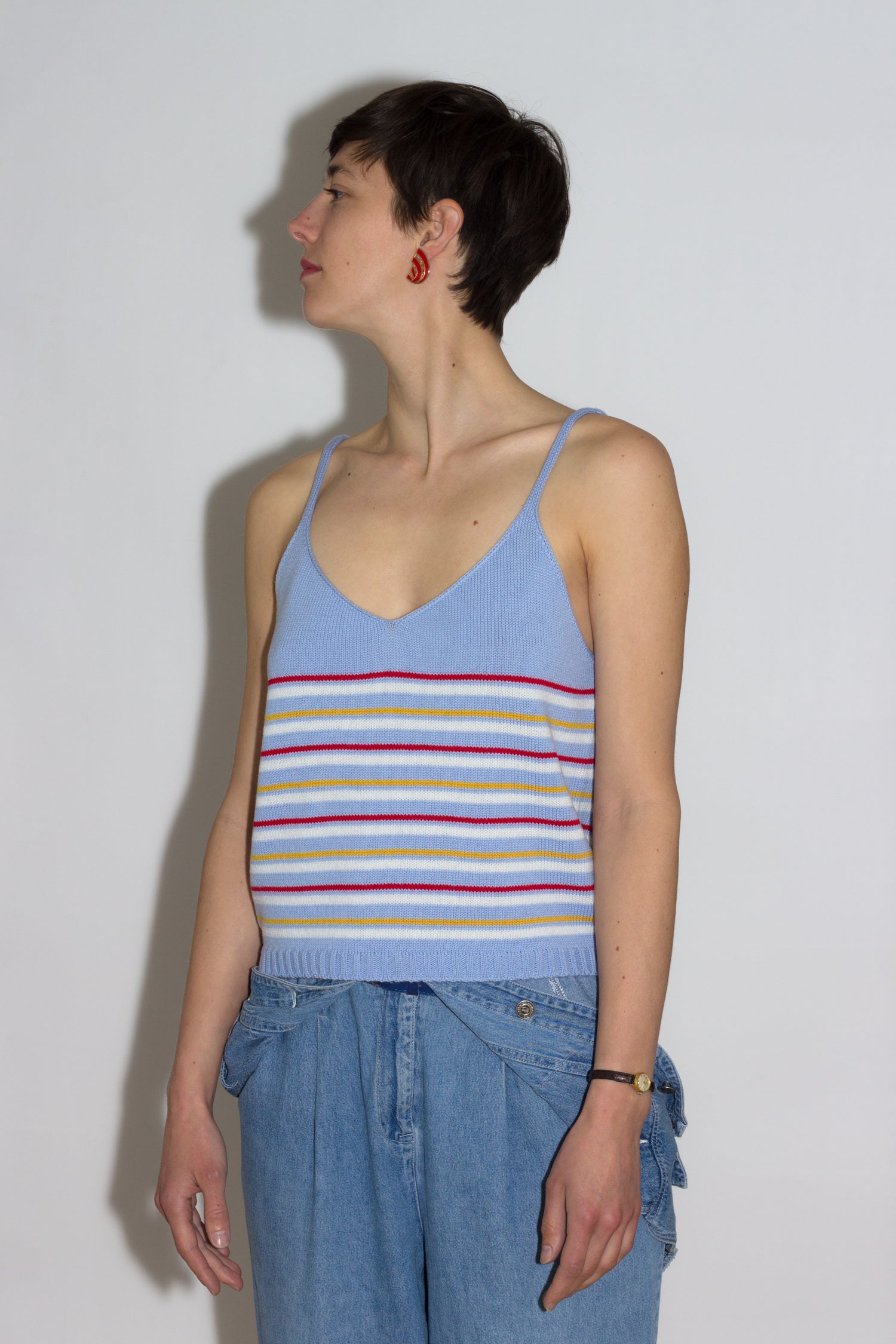 Margot & Me - Misty - Gestricktes Tank-Top - Light Blue