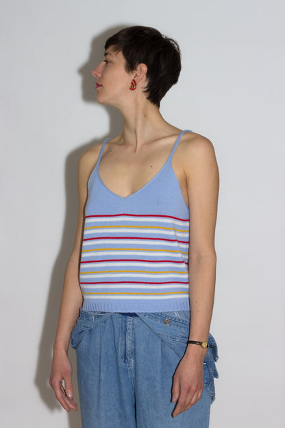 Margot & Me - Misty - Gestricktes Tank-Top - Light Blue