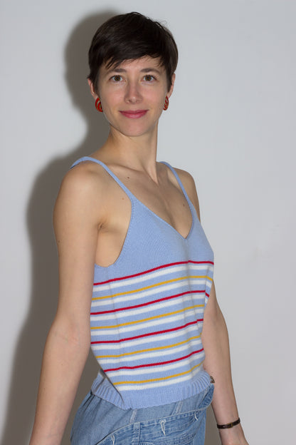 Margot & Me - Misty - Gestricktes Tank-Top - Light Blue