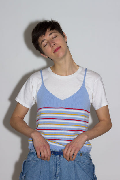 Margot & Me - Misty - Gestricktes Tank-Top - Light Blue